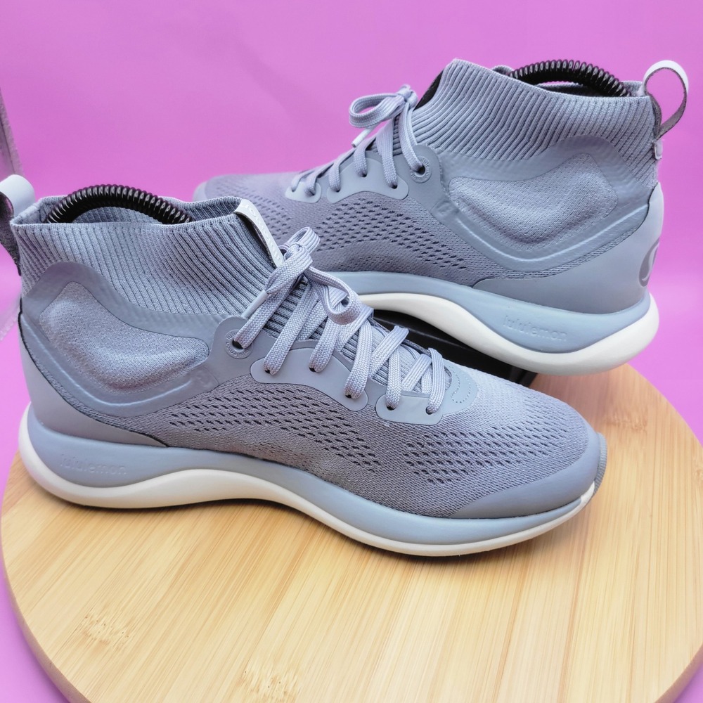 Lululemon Chargefeel Workout Mid Womens 7.5 RHIG/ALPW/SILD Purple Grey Sneakers - Picture 6 of 10